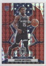 2021-22 Panini Mosaic National Pride Red Mosaic Prizm Davion Mitchell #254 0zb0