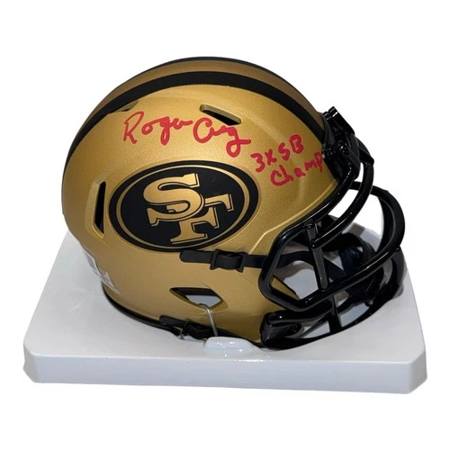 ROGER CRAIG SIGNED SAN FRANCISCO 49ERS RAVE MINI HELMET BECKETT BAS COA