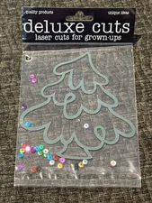 DELUXE CUTS Laser Cuts Green CHRISTMAS TREE w/Multi-Colored SEQUINS New Sealed