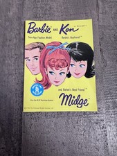 VINTAGE BARBIE KEN MIDGE YELLOW FASHION BOOKLET 1962 CATALOGUE JAPAN