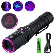 365nm UV Black Light LED Flashlight Inspection Lamp Torch USB Rechargeable
