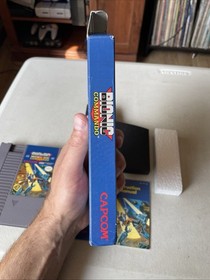 Bionic Commando Nintendo NES CIB MANUALE + SCATOLA + CUSTODIA + CARRELLO