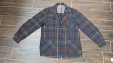 Vtge Pendleton Wool Topster Jacket Blazer Plaid 60s Hipster Rockabilly Men M