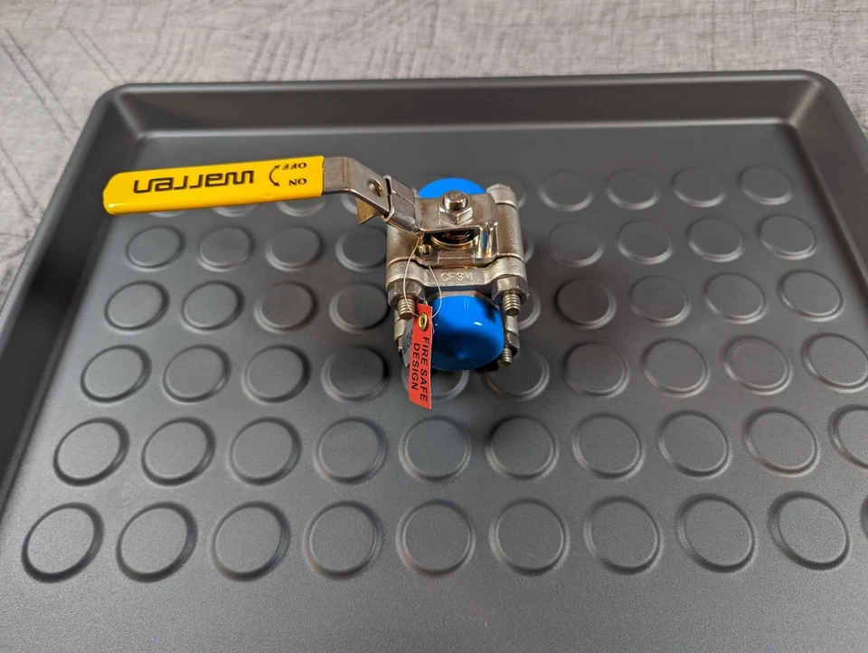 Warren 3/4" CF8M Stainless Steel Ball Valve 2000 WOG Fire-Safe 3-Piece - Image 4 of 4