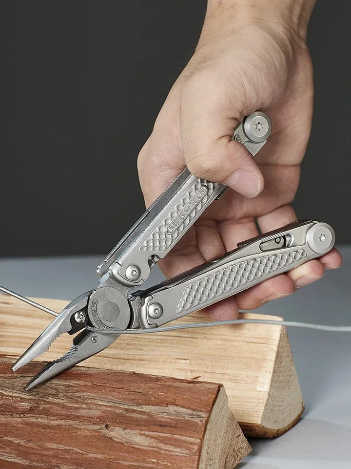 SWISS TECH 18 in 1 Multitool Pliers EDC Folding Multi-functional Tool Screwdrive - Bild 2 von 4