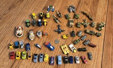 Lot Of 57 Various Micro Machines Cars Military Planes Trucks Farm Boats...