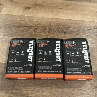 LAVAZZA AROMA PIU ROASTED COFFEE BEANS 3 PK 2.2 LB EACH 