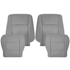 4PCS Driver & Passenger Bottom-Top Leather Seat Cover For Toyota Land Cruiser
