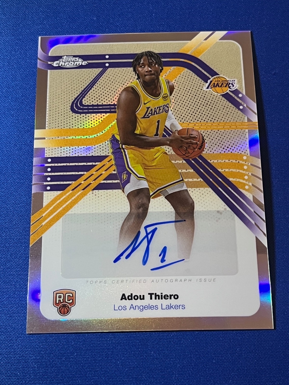 2025-26 Topps Chrome Adou Thiero #NS-AT Next Stop Refractor Rookie AUTO RC