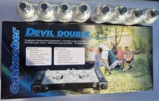 Campinggaskocher  2 flammig, Outdoor,  Gas Kocher  + 8 x 227 g Gaskartuschen