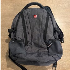 SWISSGEAR 3760 ScanSmart Laptop Backpack Gray Travel School Bookbag EUC
