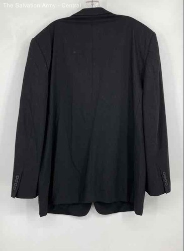 Pronto Uomo Mens Black Long Sleeve Single-Breasted Two-Button Blazer Size 48L - Picture 2 of 7