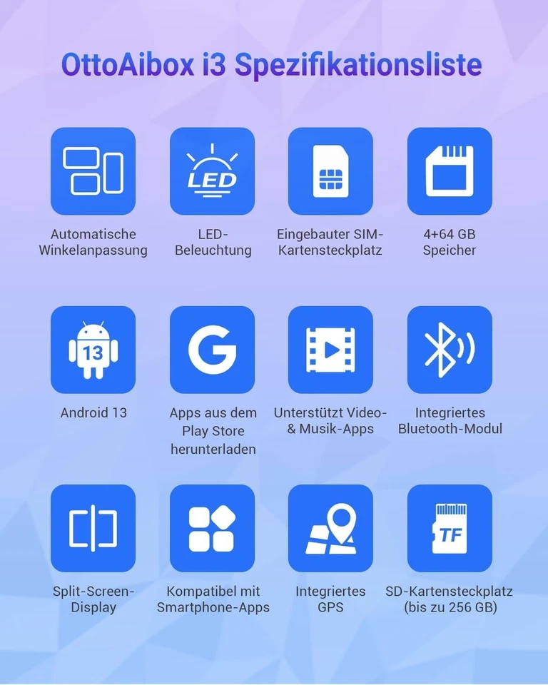 OTTOCAST I3 BMW AI Box YouTube Split-Screen SIM für Autos mit Wireless CarPlay - Bild 3 von 4