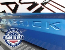 COMPATIBLE WITH 2022 23 24 25 26 3D DOMED RAISED BLACK RED OUT TAILGATE LETTERS