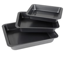 3tkg Backblech-Set Auflaufform Kuchenform Auflaufform Gratinform Backofenblech