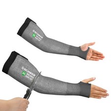 Schwer AIR-SKIN ANSI A6 Cut Resistant Arm Sleeves for Men Women S903, 22in No...