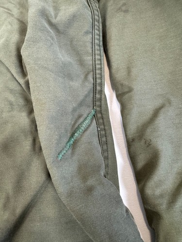 Vintage USN Navy A-2 Cold Weather Permeable Deck Jacket OD Green Size Small - Picture 5 of 9