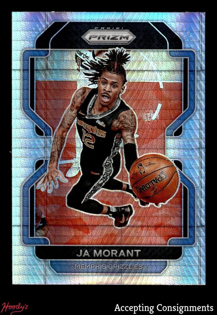 2021-22 Panini Prizm Prizms Hyper #194 Ja Morant GRIZZLIES