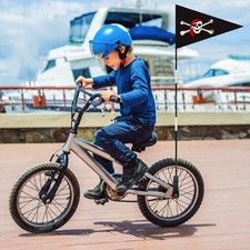 Fahrradwimpel Pirat Sicherheitswimpel Fahrrad Fahne Flagge Fähnchen Wimpel 120cm