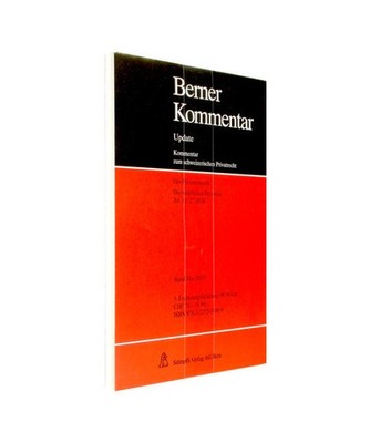 Die natürlichen Personen, Art. 11-27 ZGB, 3. Ergänzungslieferung: 3. Ergänzun