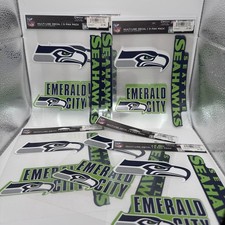 NFL Multi Use Decal / Sticker Sheet Lot of 3 - Seahawks X3 stickers X3 sets 