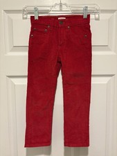 Boys J Crew Crewcuts Red Corduroy Stretch Pants For Fall Size 4