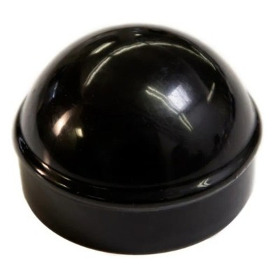 New Box Of 50 Merchant Metals Black Aluminum Chain Link Dome Cap Fitting