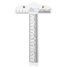 6 Inch Plastic T Square Ruler, Sewing Ruler, Clear Tshirt Ruler, T Ruler for ...