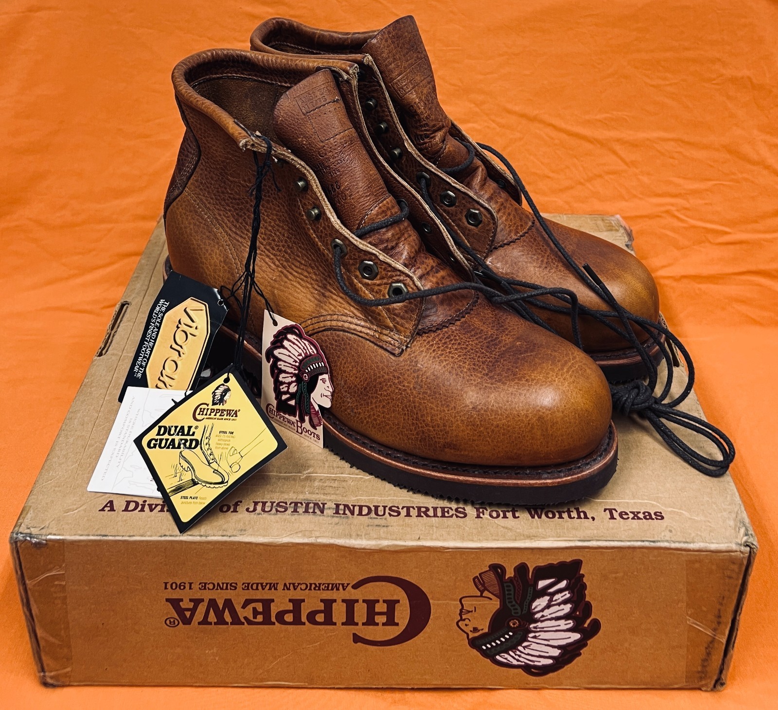 Chippewa Boots Steel Toe/Plate Size 9.5 EE Made in USA.