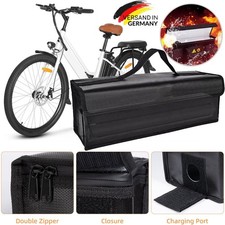 E-Bike Ebike Pedelec Rad Akku Batterie Tasche Feuerfest Lagerung Transport DHL