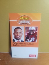 2015 Ameer Abdullah Senior Bowl Rookie Card...Nebraska. rookie card picture
