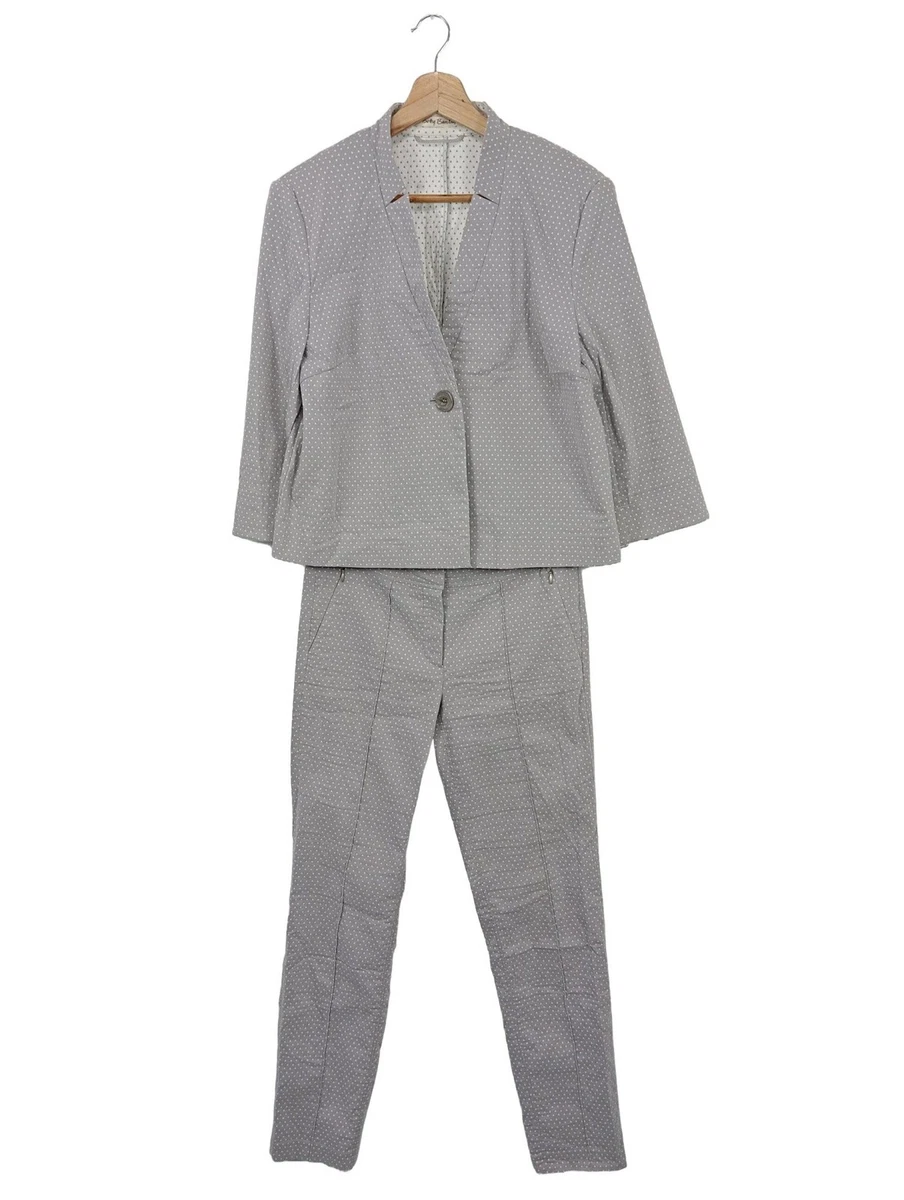 Tailleur élégant Complet Pour Femme - Marque Acciaio, Couleur Grise, Taille Italienne 40 - Occasion En Très Bon état