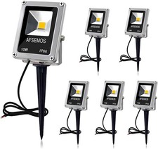 12V Low Voltage Garden Lights 6 Pack,10W IP66 Stake 3000K Warm... 