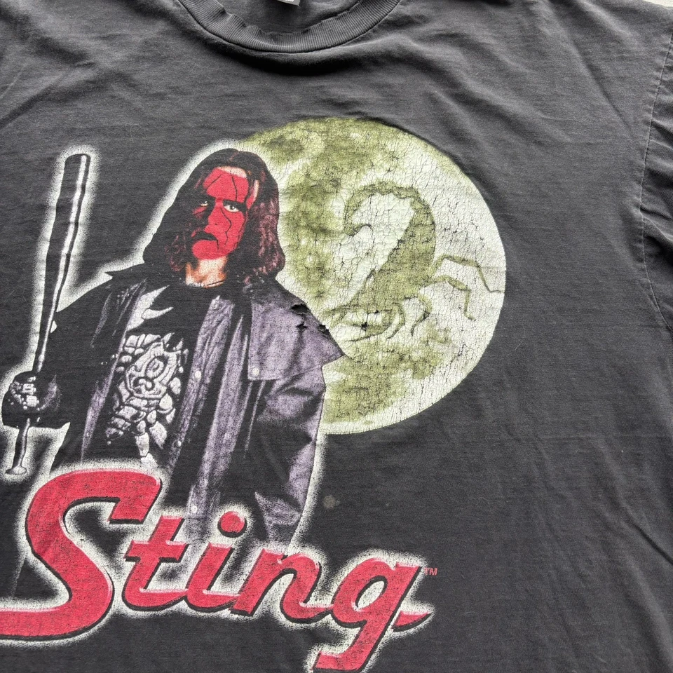 Camisa de Lucha Profesional Trashed WWE Sting WCW SUBOFICIAL de Colección Foto 2 de 4