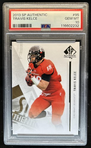 2013 SP Authentic Travis Kelce Rookie RC #95 PSA 10 GEM MINT
