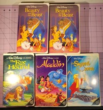 Walt Disney Lot of 5 Black Diamond VHS Tapes