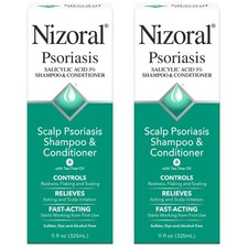 Nizoral Psoriasis Shampoo  Conditioner - Effective 11 Fl Oz Pack of 2 