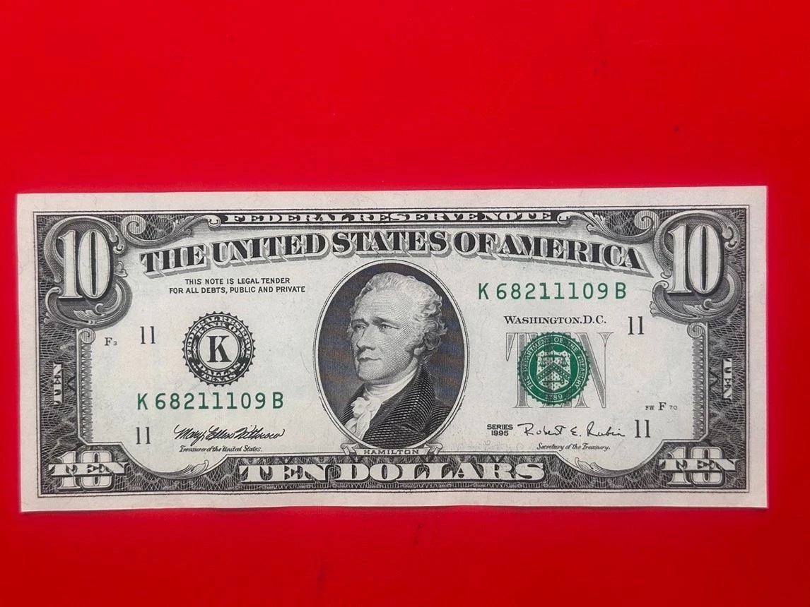 $10 1995 US Small Size Paper Money Notes Just Listed 2026