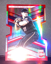 Cade Kuehler 2023 Panini Elite Extra Edition Prime Numbers RED Diecut /200 Brave