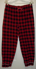 Vermont Country Store Women's Flannel Pajama Set Buffalo Plaid Size M Black Red — photo 6