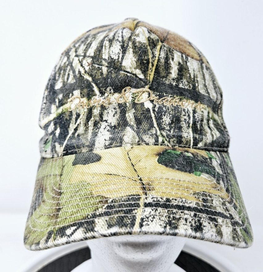 VINTAGE 90s Camo Snapback Hat Y2K Hunting Outdoors