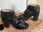 Freebird Women's Black Leather VIOLET Heels - Size 6M - Rare Find! - $250 Retail — photo 5