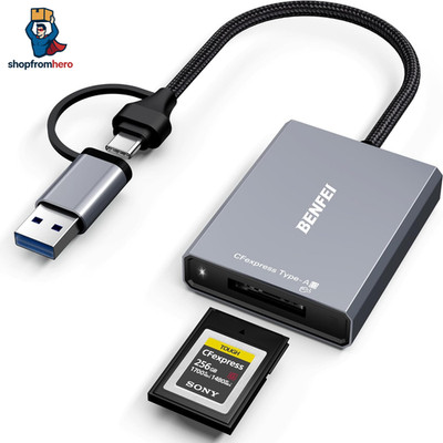 CFexpress Type A Kartenleser USB 3 2 Gen2 10Gbps Lesegeraet 2 in 1 USB-C USB-A