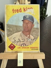 1959 Topps #258 Fred Kipp Los Angeles Dodgers RC Rookie - A