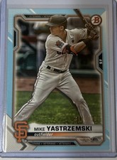 2021 Bowman - Mike Yastrzemski #64 Sky Blue Border /499
