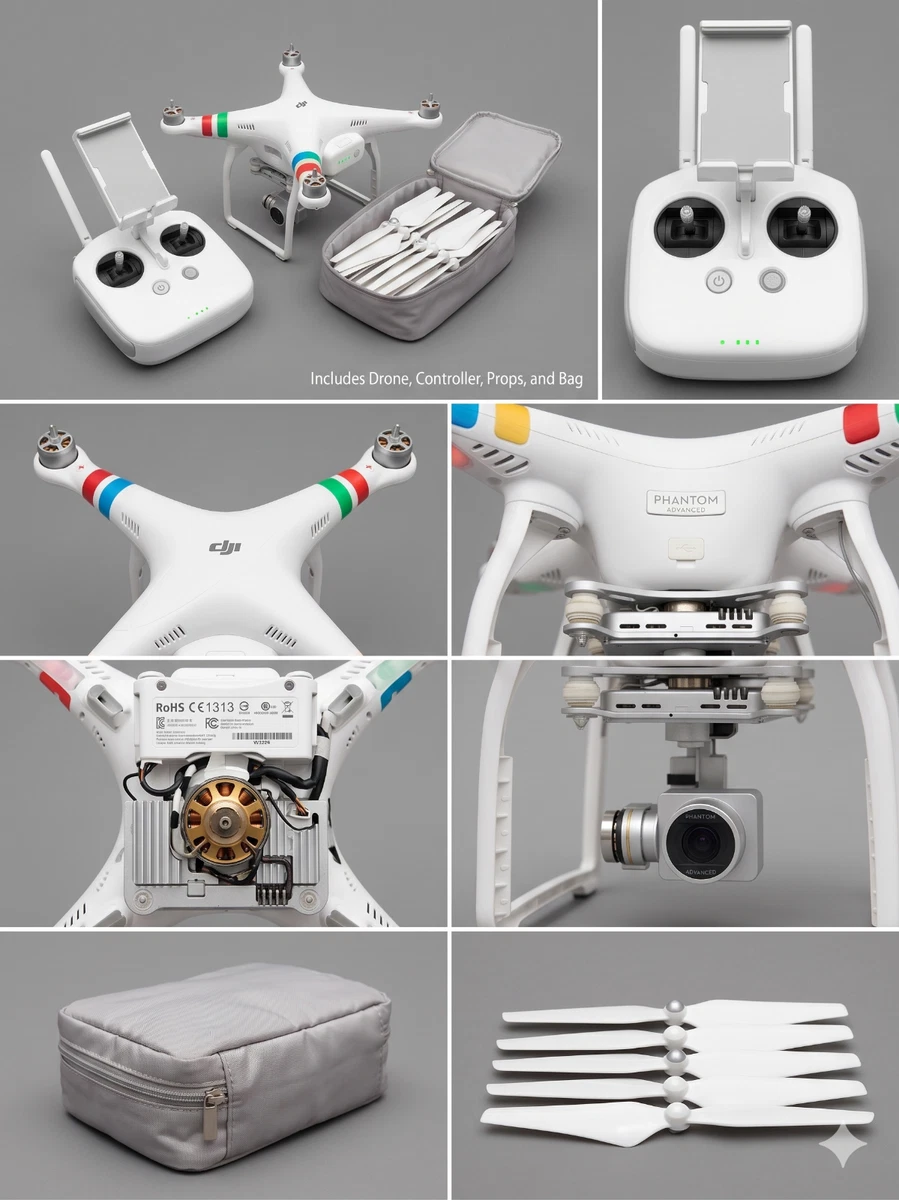 DJI Phantom 3 Advanced 21-25 min Camera Drones for Sale - eBay