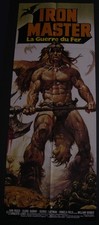 IRONMASTER AFFICHE CINÉMA 60x160cm pantalon Renato Casaro best barbarian artwork