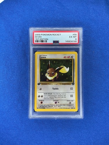 Eevee (1st Edition) graded PSA 6 for sale on eBay