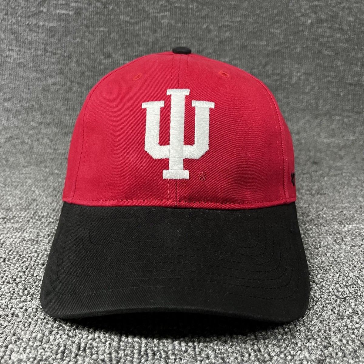 '47 Brand Indiana Hoosiers Adjustable Baseball Cap Red/Black IU Logo New