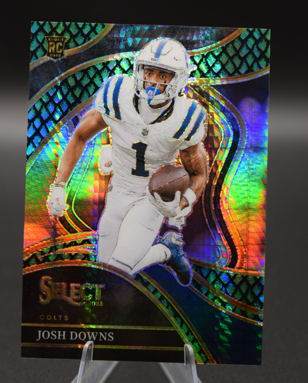 2023 Panini Select - Club Level Dragon Scale Prizm #251 Josh Downs /70 (RC)